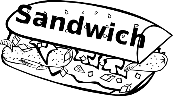 Sandwich clip art at vector clip art
