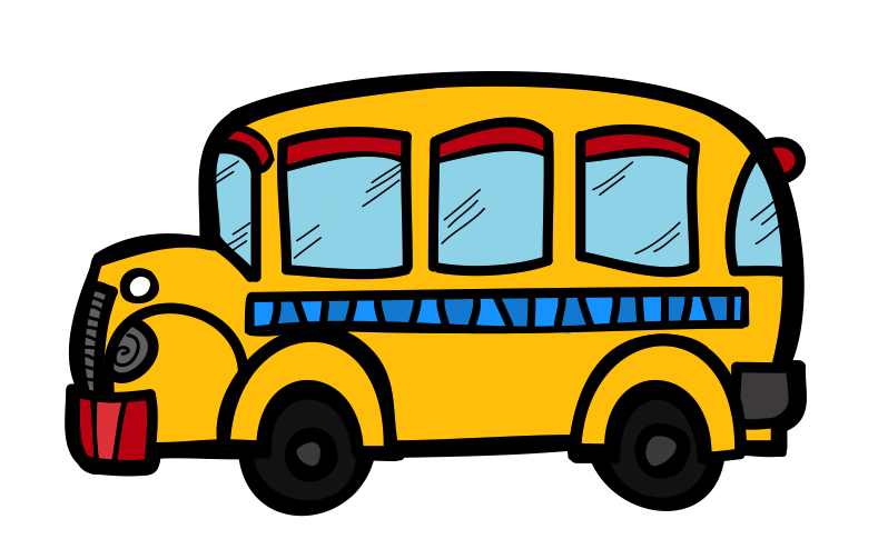 School bus cute bus clipart kid