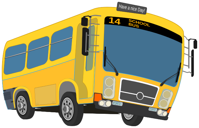 School bus free to use clipart