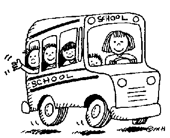 School bus safety clipart kid 4