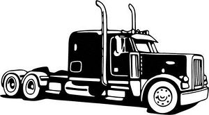 Semi truck free clipart icons graphic