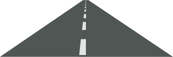 Simple open road vector clip art