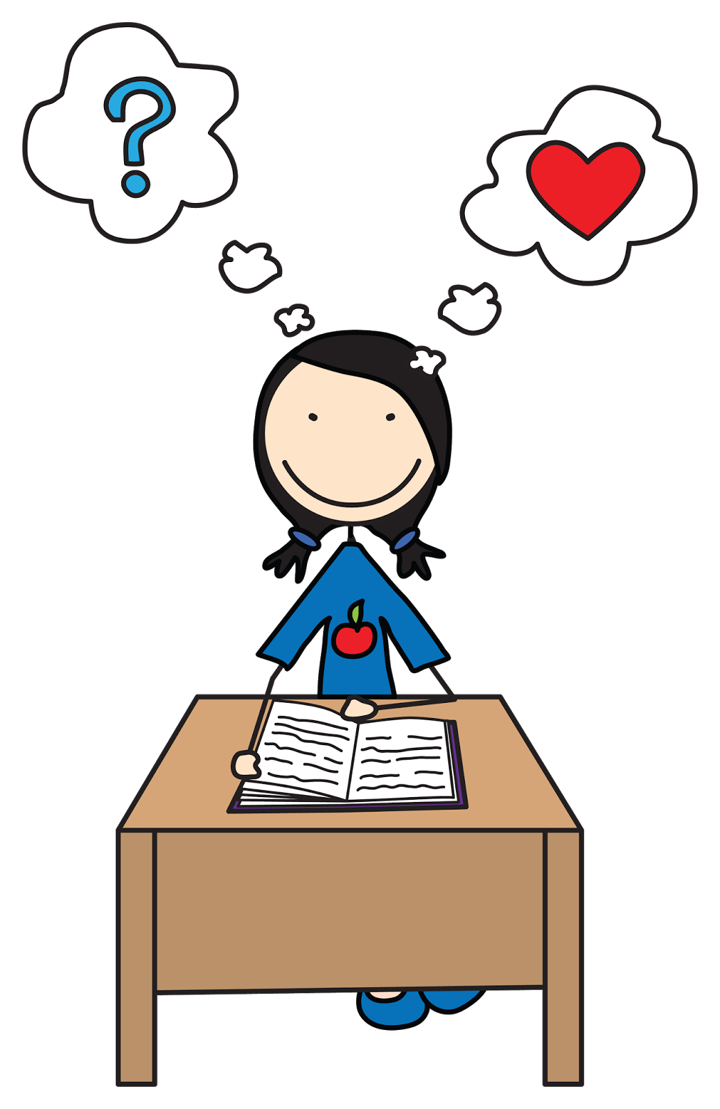 Student thinking clipart free images 2