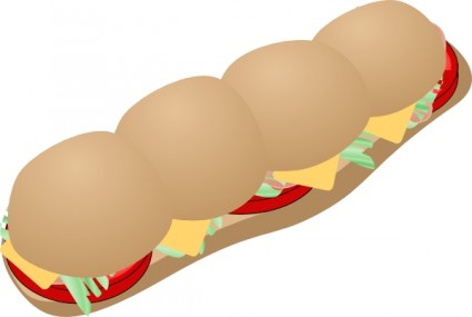 Submarine sandwich clip art free vector in open office drawing svg