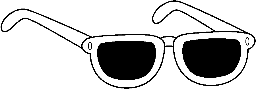 Sunglasses clipart black and white free 2