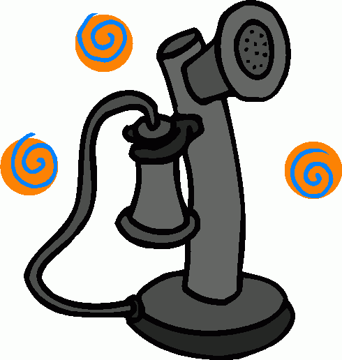 Telephone first phone clipart