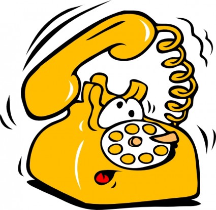 Telephone ringing and clipart kid