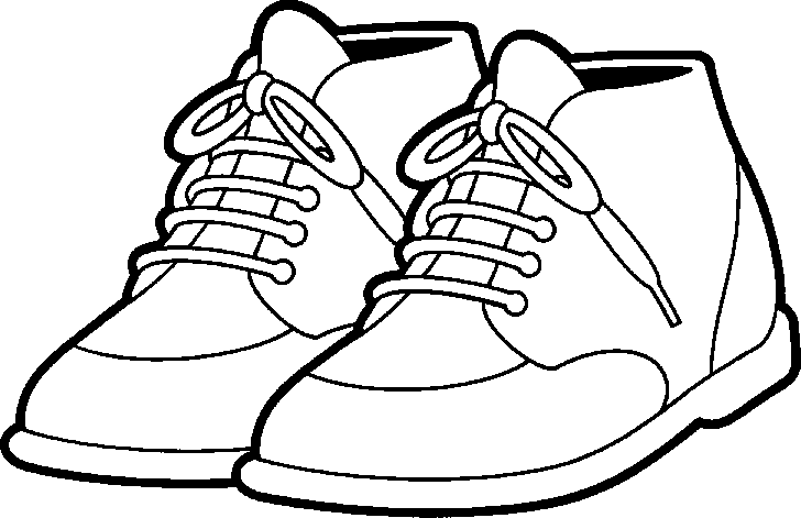 Tennis shoes clipart black and white free 5