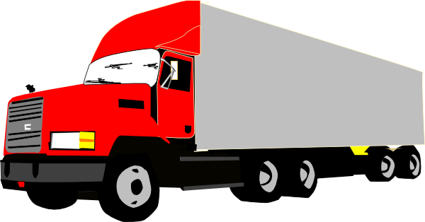 Truck and trailer clipart kid 3