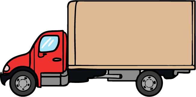 Truck and trailer clipart kid