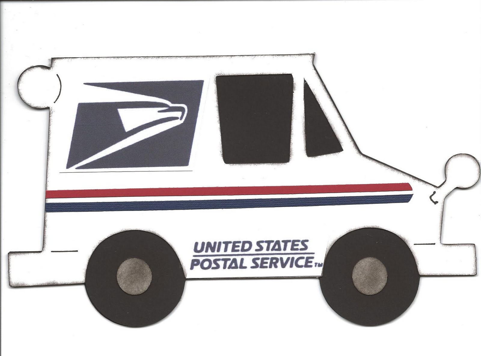 Us postal truck clipart