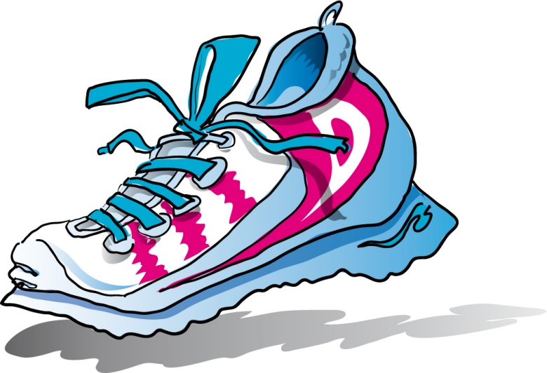 Walking shoes clipart kid