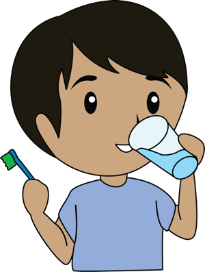 Brush teeth toothbrush with toothpaste clip art at clker vector