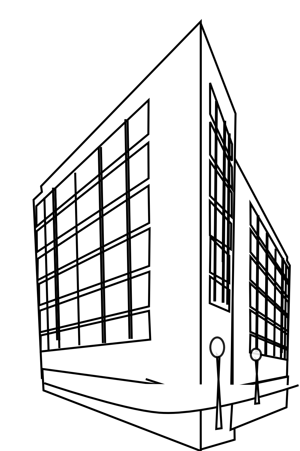Building clipart black and white free