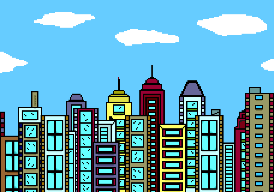 City skyline clipart hostted