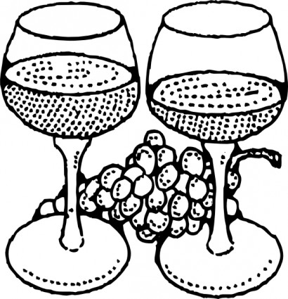 Clip art of wine glass clipart image 2 3