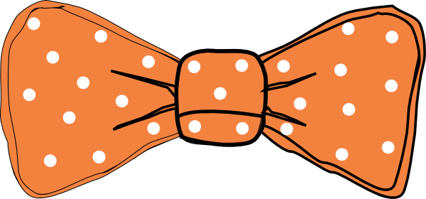 Clip art orange bows clipart kid 2