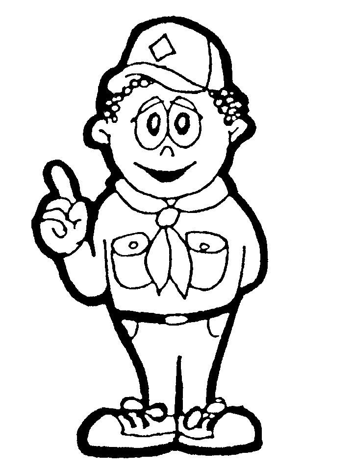 Cub scout cartoon clipart kid