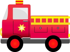 Fire truck clipart free images 4