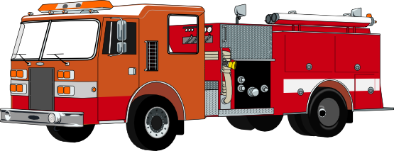 Fire truck free to use clipart 2
