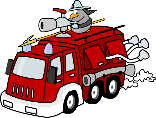 Fire truck free to use clipart 4