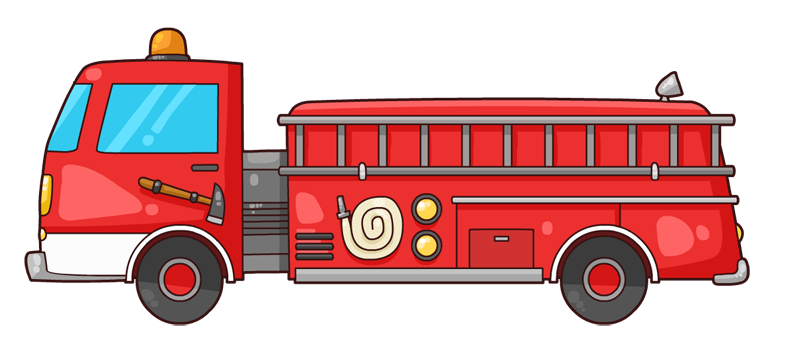 Fire truck free to use clipart