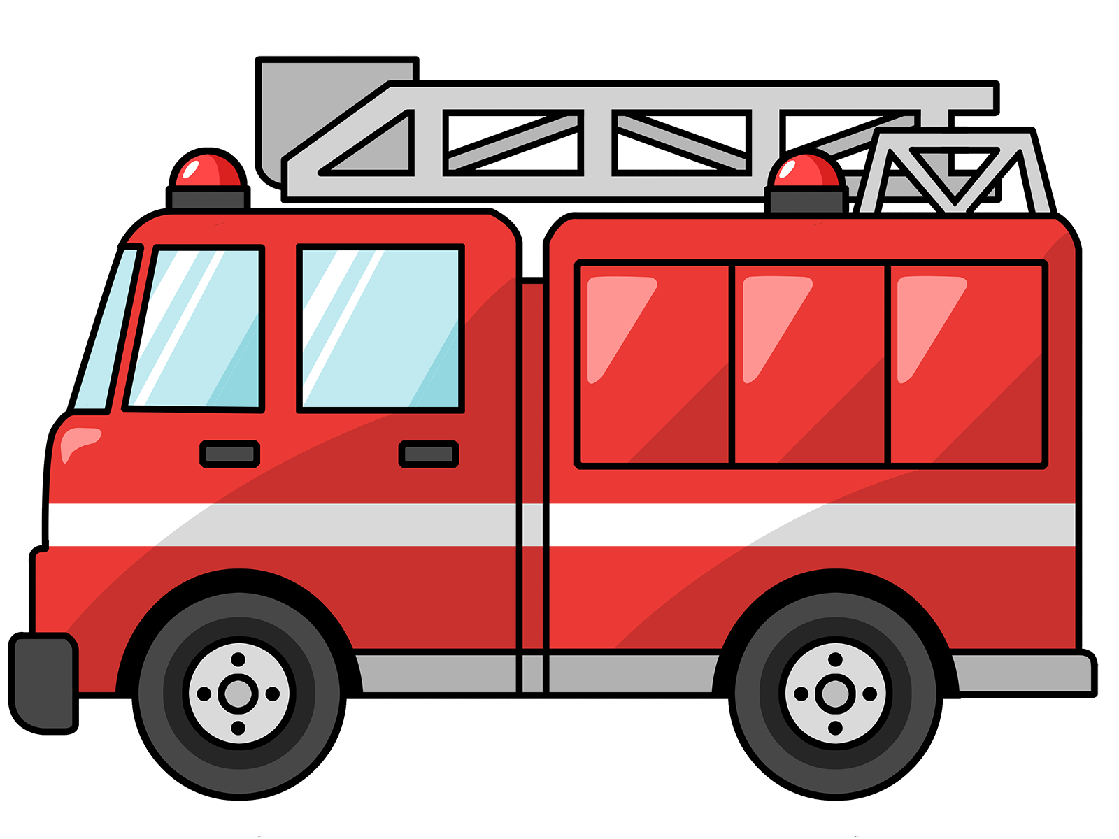 Fire truck free to use cliparts