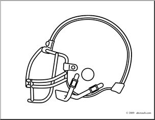 Football helmet clip art image