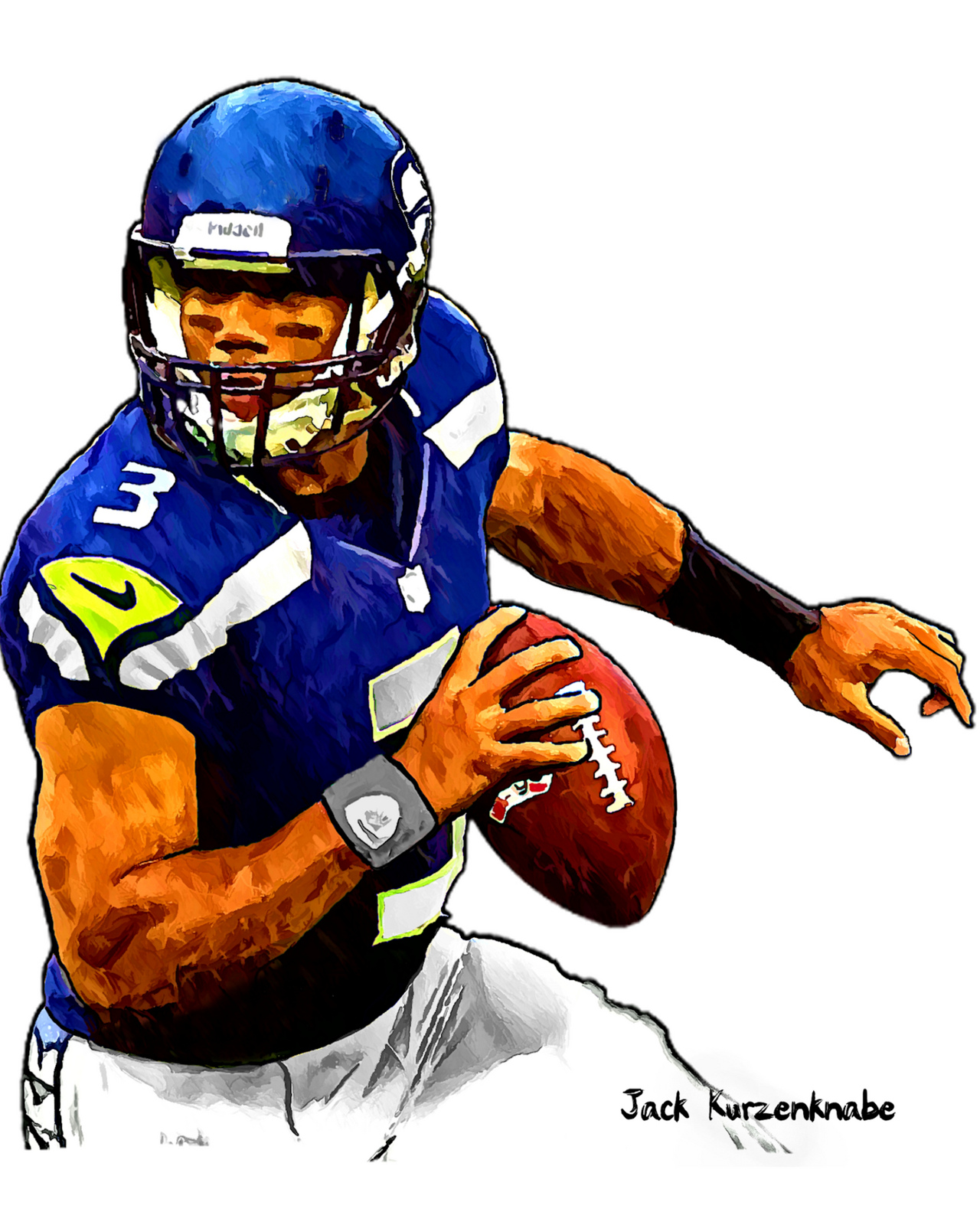Football player clip art at vector image clipartix