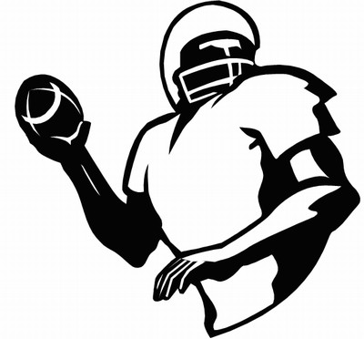 Football player tackling clipart free images