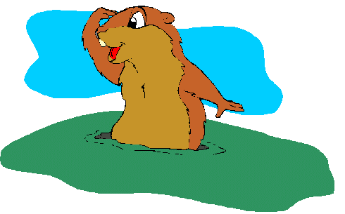 Groundhog day clip art and animations