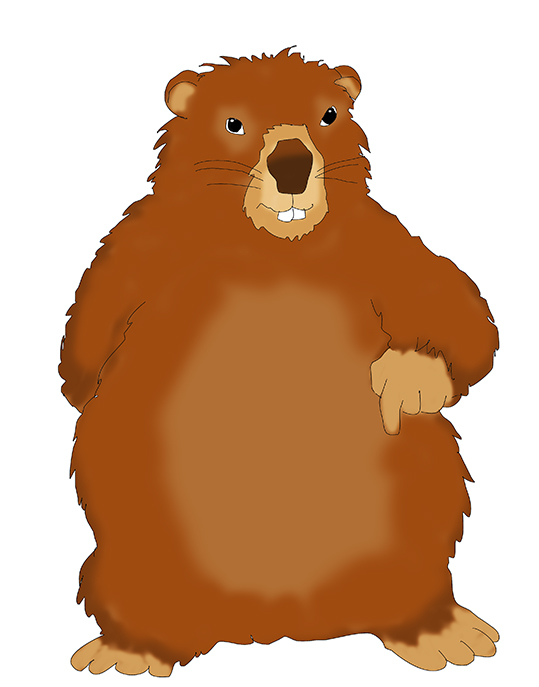Groundhog day clipart 3