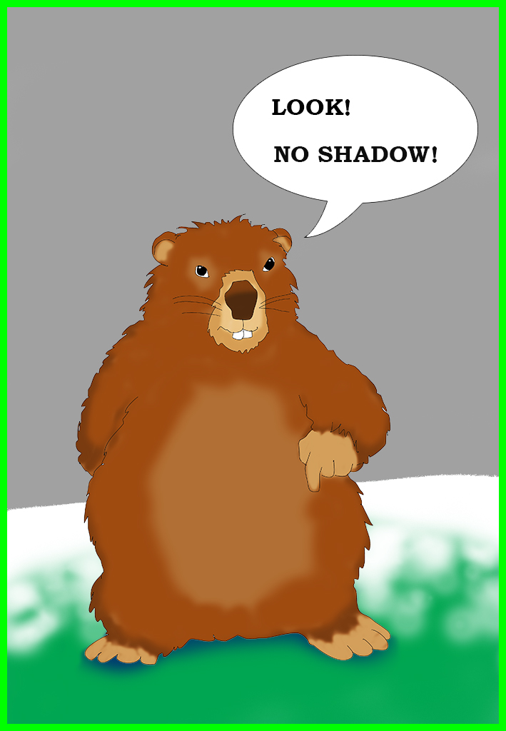 Groundhog day clipart 4