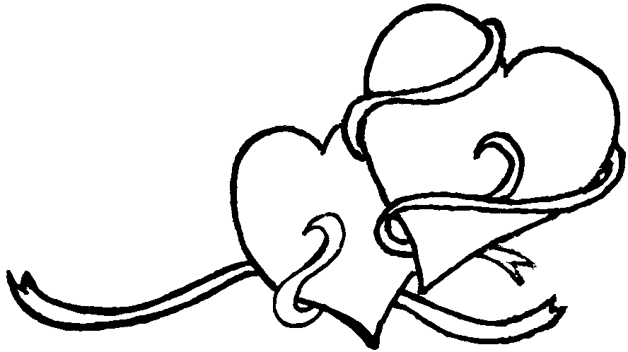 Heart  black and white heart clipart black and white double heart 2