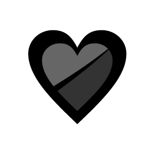 Heart  black and white heart clipart black and white double heart 7