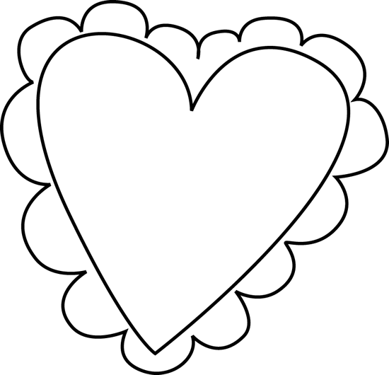 Heart  black and white heart clipart black and white heart 2 2