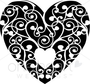Heart  black and white heart clipart graphics images the printable wedding