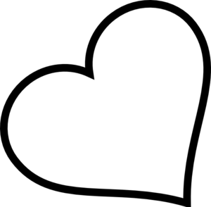 Heart  black and white small heart black and white clipart kid