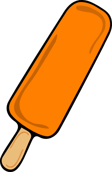 Ice cream bar orange clip art at vector clip art