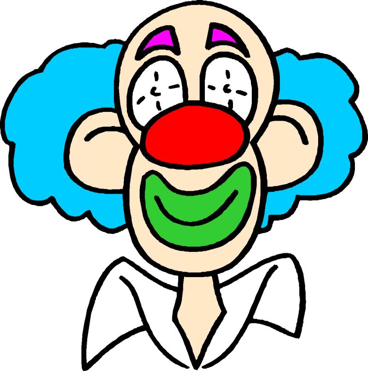 Image of clown face clipart 9 free 1 page of