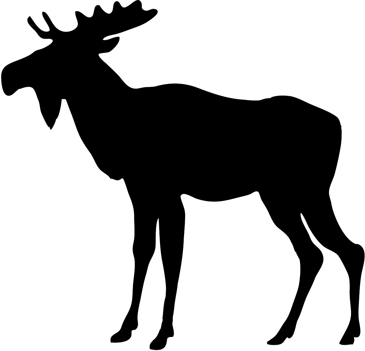Image of moose clipart 9 clip art silhouette free