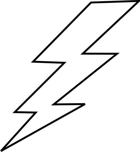 Lightning bolt clip art and on