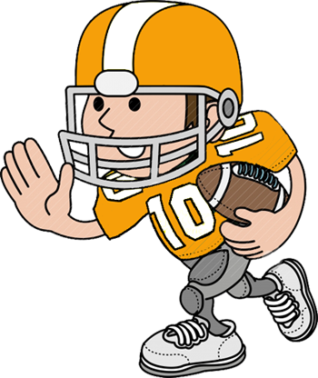 Mean football player clipart free images