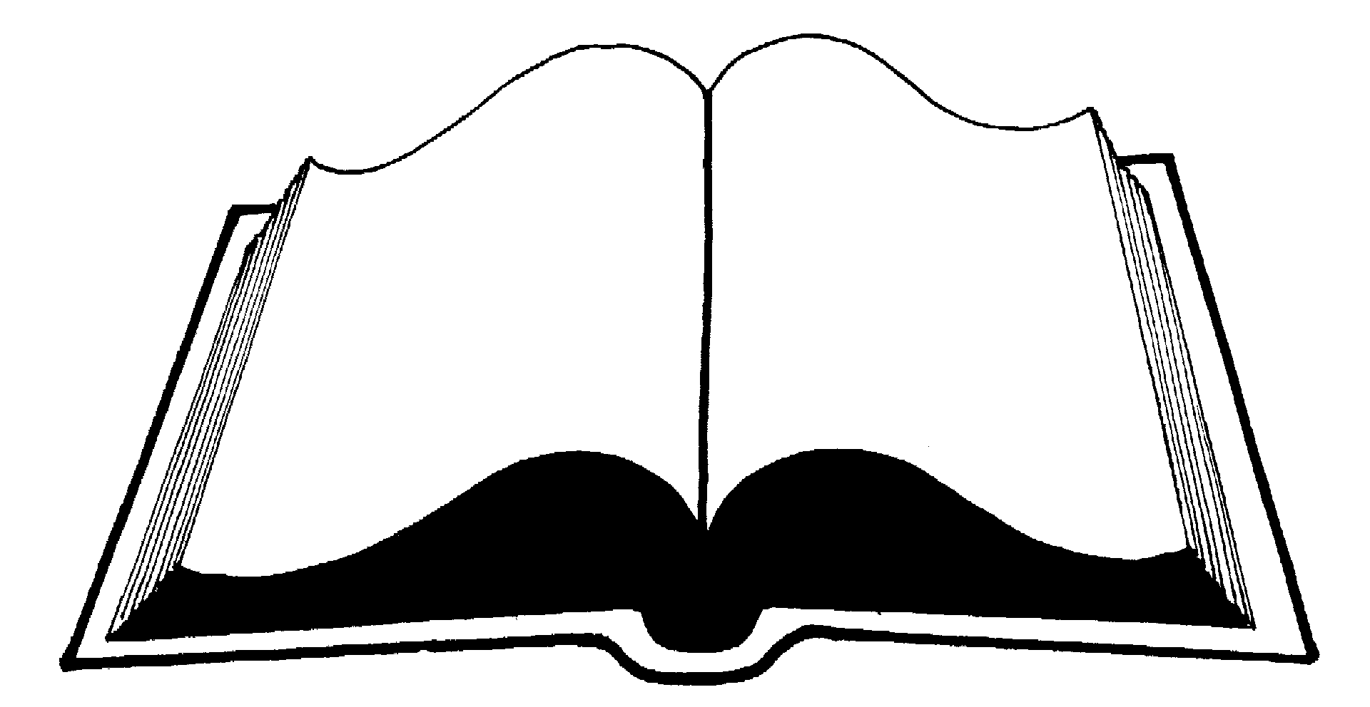Open book outline clipart free images