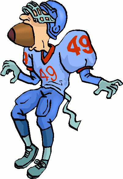 Panther football player clipart kid
