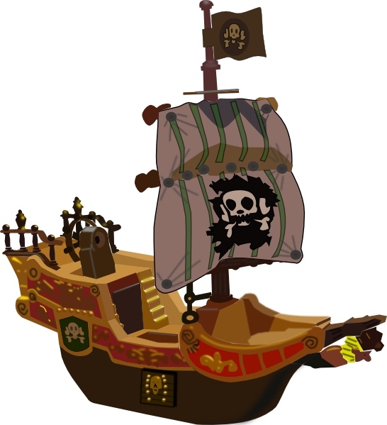 Pirate ship clip art free vector in open office drawing svg