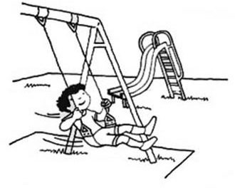 Playground clip art drawing sketchloring page