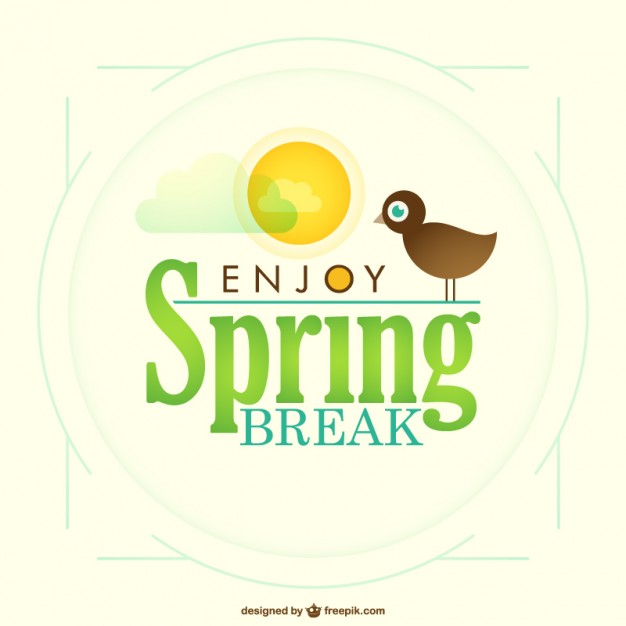 Spring break clip art 2 image