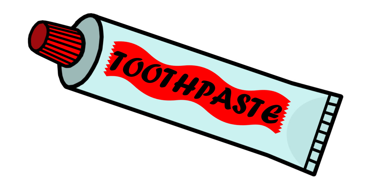 Toothbrush clipart black and white free 4