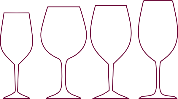 Wine glasses clipart hostted 3